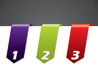 Image showing Color stationary banner set