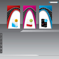 Image showing Website template with products