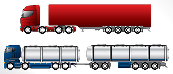 Image showing B double road train set