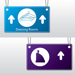 Image showing Hanging shop labels