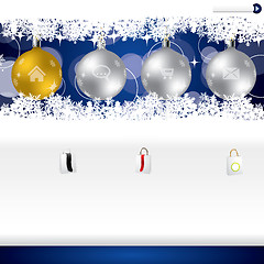 Image showing Christmas website template design