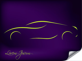 Image showing Abstract car silhouette design