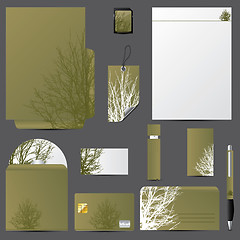 Image showing Business vector set with tree design