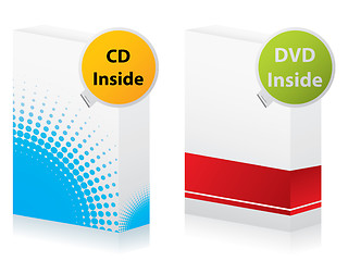 Image showing Cd and dvd boxes