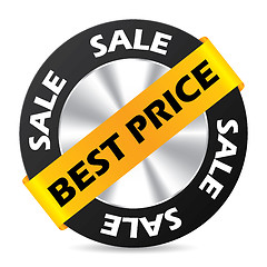 Image showing Best price badge design