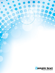 Image showing Abstract brochure design with bubbles