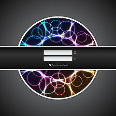 Image showing Abstract plasma login screen