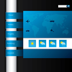 Image showing Touristic website design