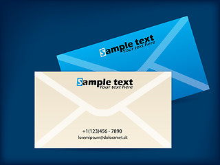 Image showing Envelope like business card designs