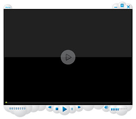 Image showing Media player with bubble design 