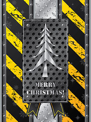 Image showing Metallic christmas card