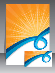 Image showing Abstract design on stationary vector set