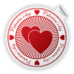 Image showing Valentine's day sticker