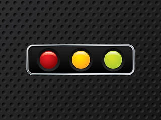 Image showing Horizontal traffic light design