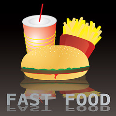 Image showing fast food tile text