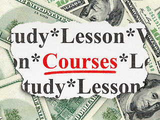 Image showing Education concept: Courses on Money background