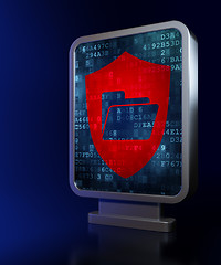 Image showing Business concept: Folder With Shield on billboard background