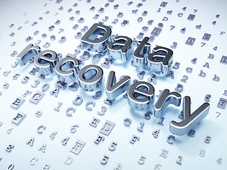 Image showing Data concept: Silver Data Recovery on digital background