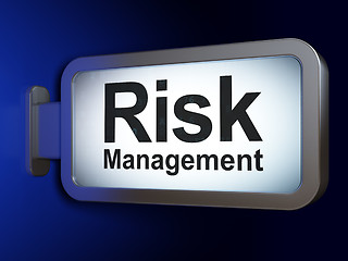 Image showing Business concept: Risk Management on billboard background