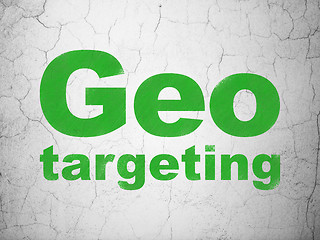 Image showing Business concept: Geo Targeting on wall background
