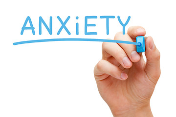 Image showing Anxiety Blue Marker