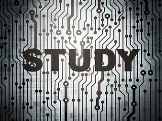 Image showing Education concept: circuit board with Study