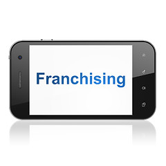 Image showing Business concept: Franchising on smartphone