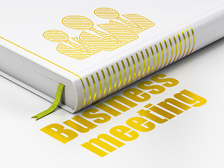 Image showing Business concept: book Business People, Business Meeting on white background