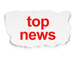 Image showing News concept: Top News on Paper background