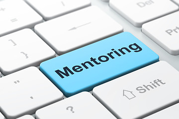 Image showing Education concept: Mentoring on computer keyboard background