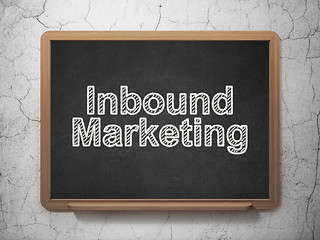 Image showing Finance concept: Inbound Marketing on chalkboard background