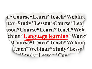 Image showing Education concept: Language Learning on Paper background