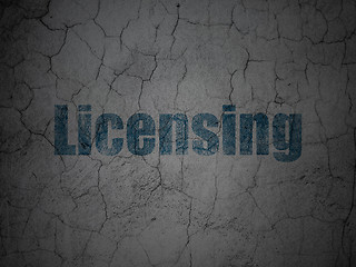 Image showing Law concept: Licensing on grunge wall background