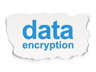 Image showing Safety concept: Data Encryption on Paper background