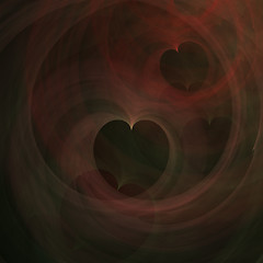 Image showing Abstract Art Hearts