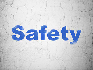 Image showing Protection concept: Safety on wall background