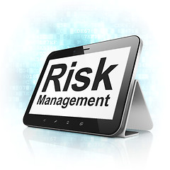 Image showing Business concept: Risk Management on tablet pc computer