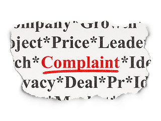 Image showing Law concept: Complaint on Paper background