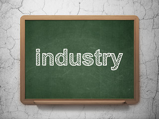 Image showing Business concept: Industry on chalkboard background