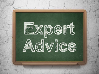 Image showing Law concept: Expert Advice on chalkboard background