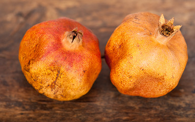 Image showing dry and old pomegranates 