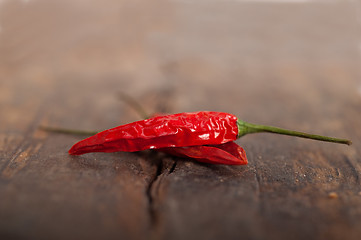 Image showing dry red chili peppers 