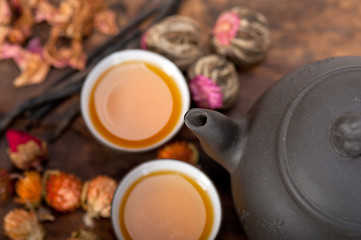 Image showing Chinese style herbal floral tea