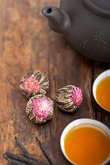 Image showing Chinese style herbal floral tea