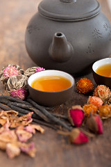 Image showing Chinese style herbal floral tea