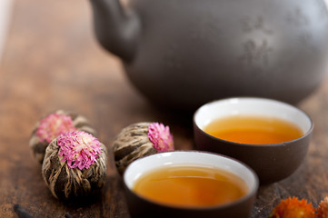 Image showing Chinese style herbal floral tea