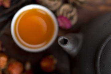 Image showing Chinese style herbal floral tea