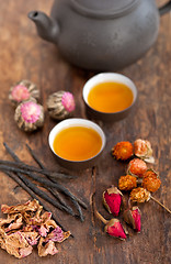 Image showing Chinese style herbal floral tea