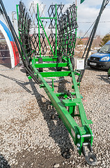 Image showing Agriculture equipment on exhibition. Tyumen.Russia