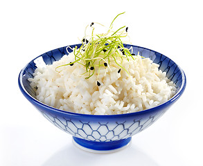 Image showing bowl of boiled rice